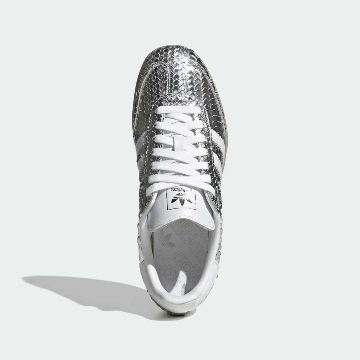Samba Patent Snakeskin Silver Metallic