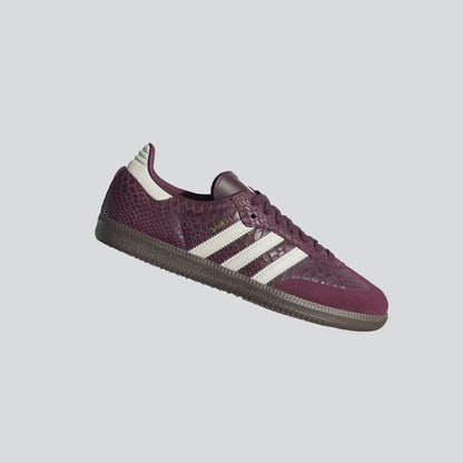 Samba OG Snakeskin Maroon Cream