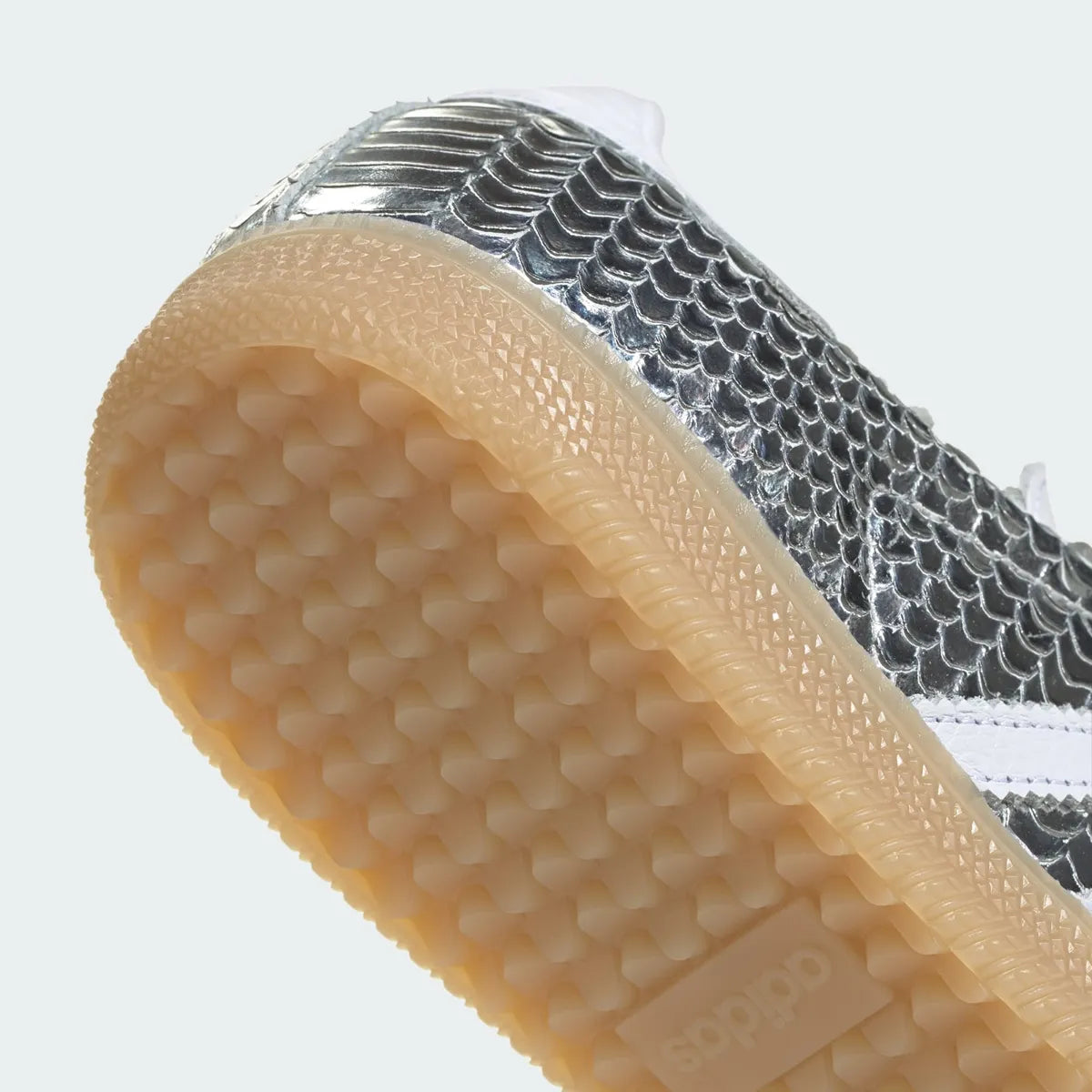 Samba Patent Snakeskin Silver Metallic